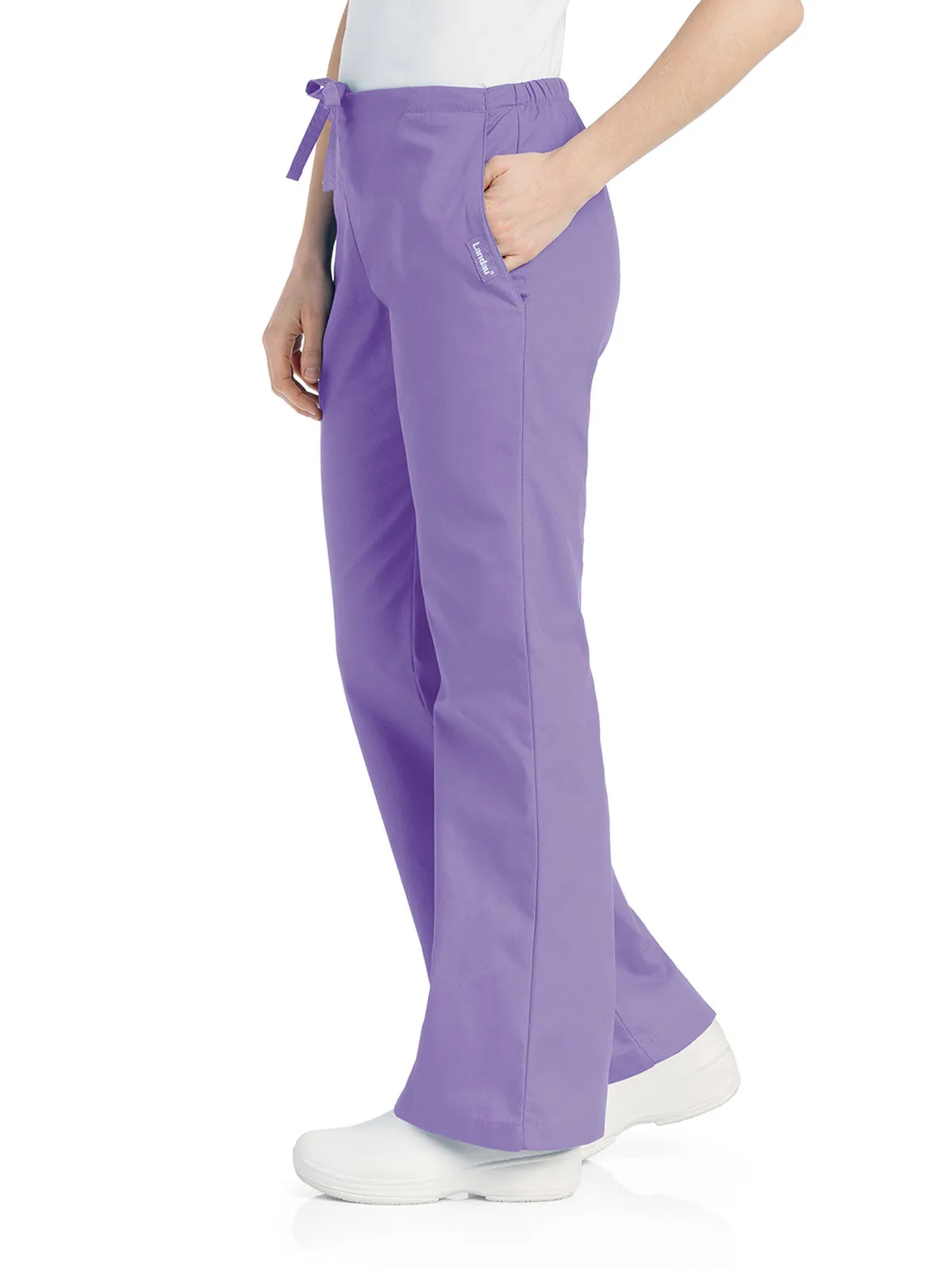 Essentials - Women's Natural Fit Flare Leg Scrub Pants