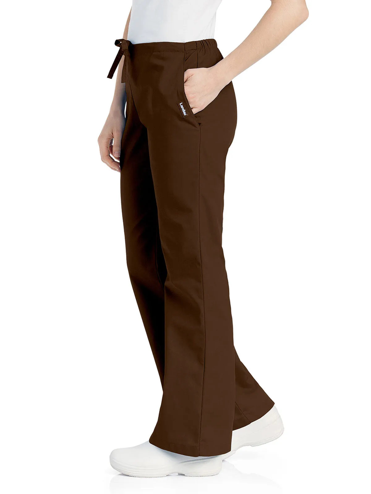 Essentials - Women's Natural Fit Flare Leg Scrub Pants