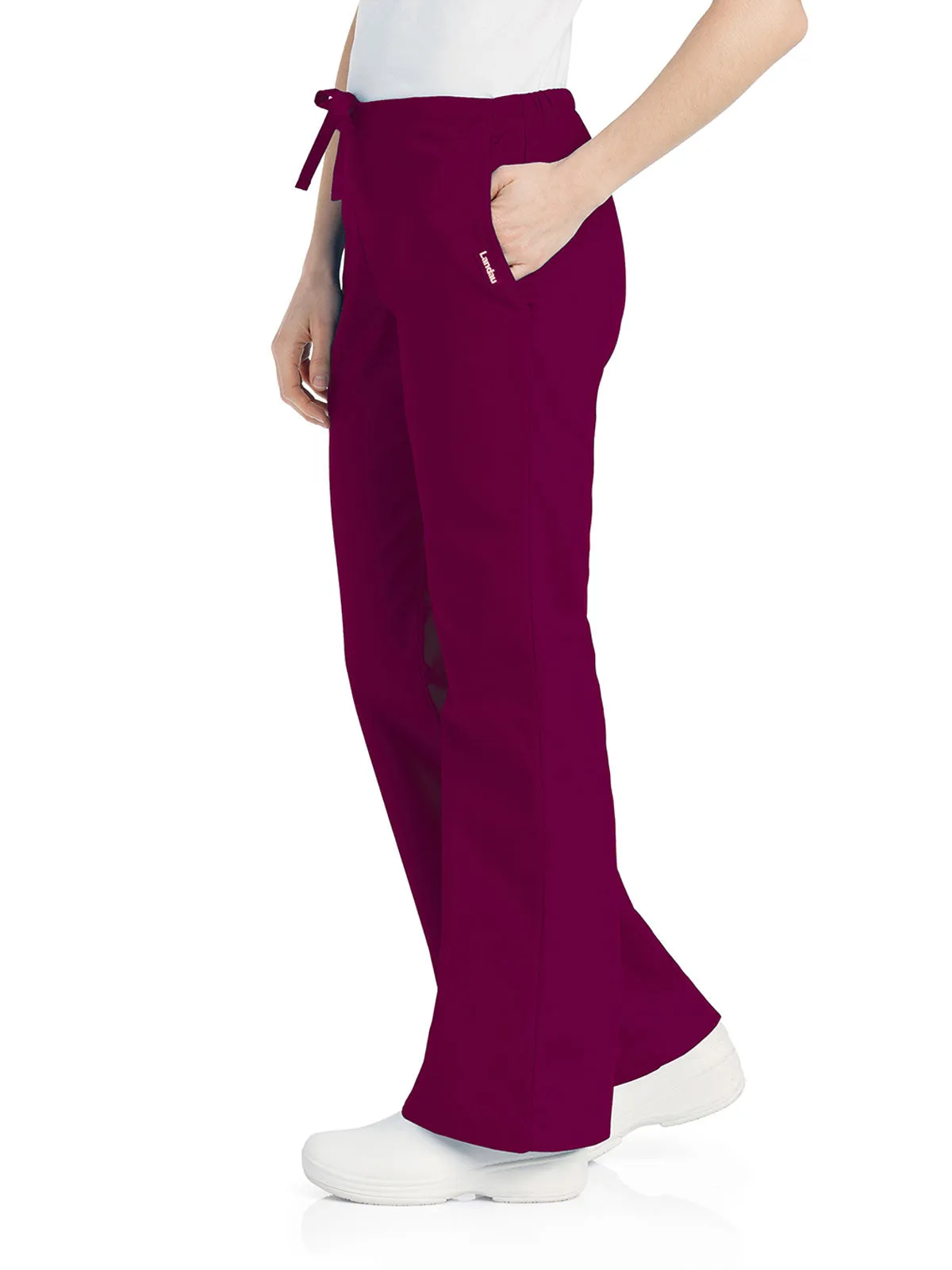 Essentials - Women's Natural Fit Flare Leg Scrub Pants