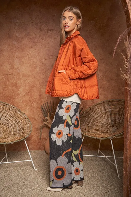 Flower Power Cozy Wide Leg Pants