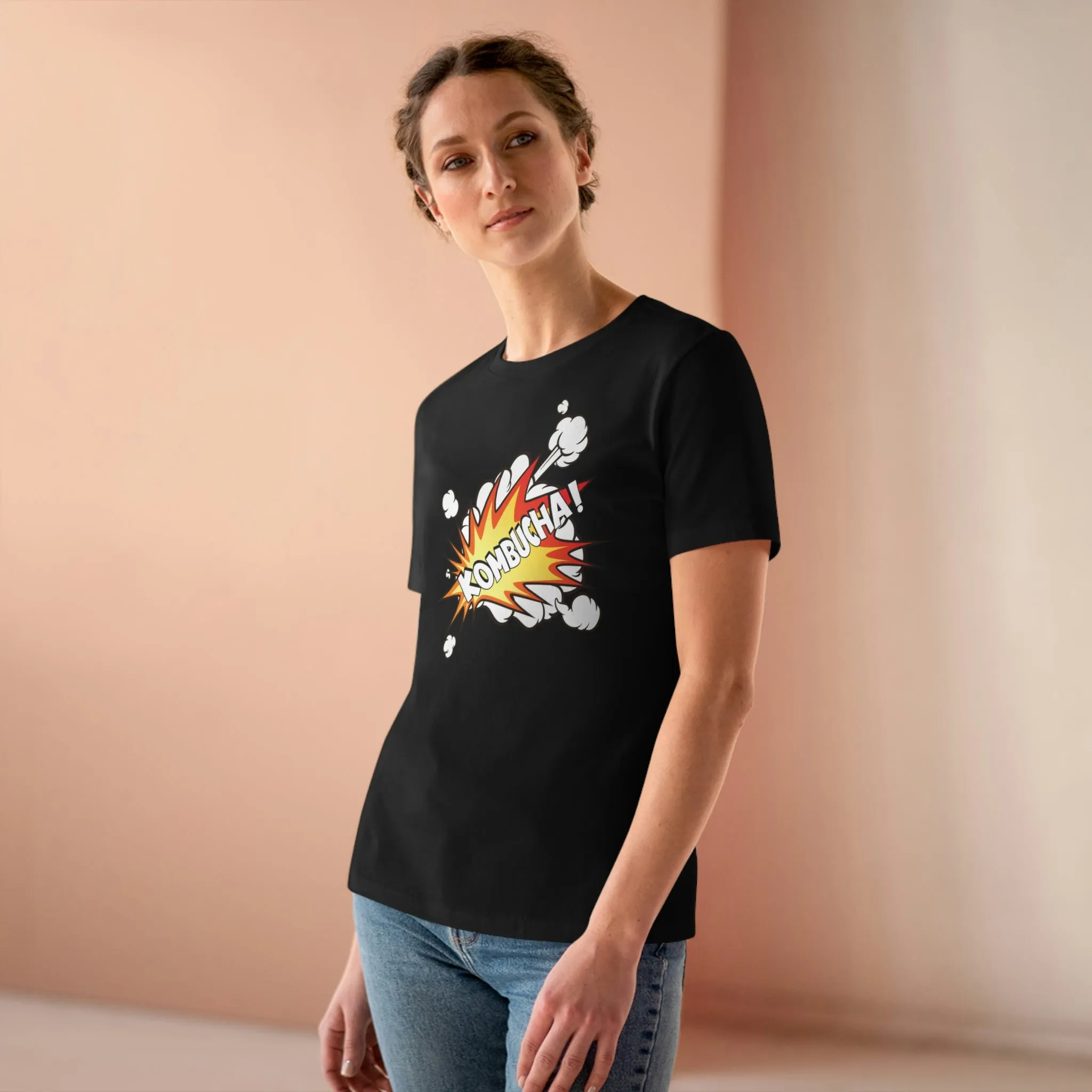 Foodie Pharmacology "Kombucha!" Women's Relaxed Fit Premium Tee