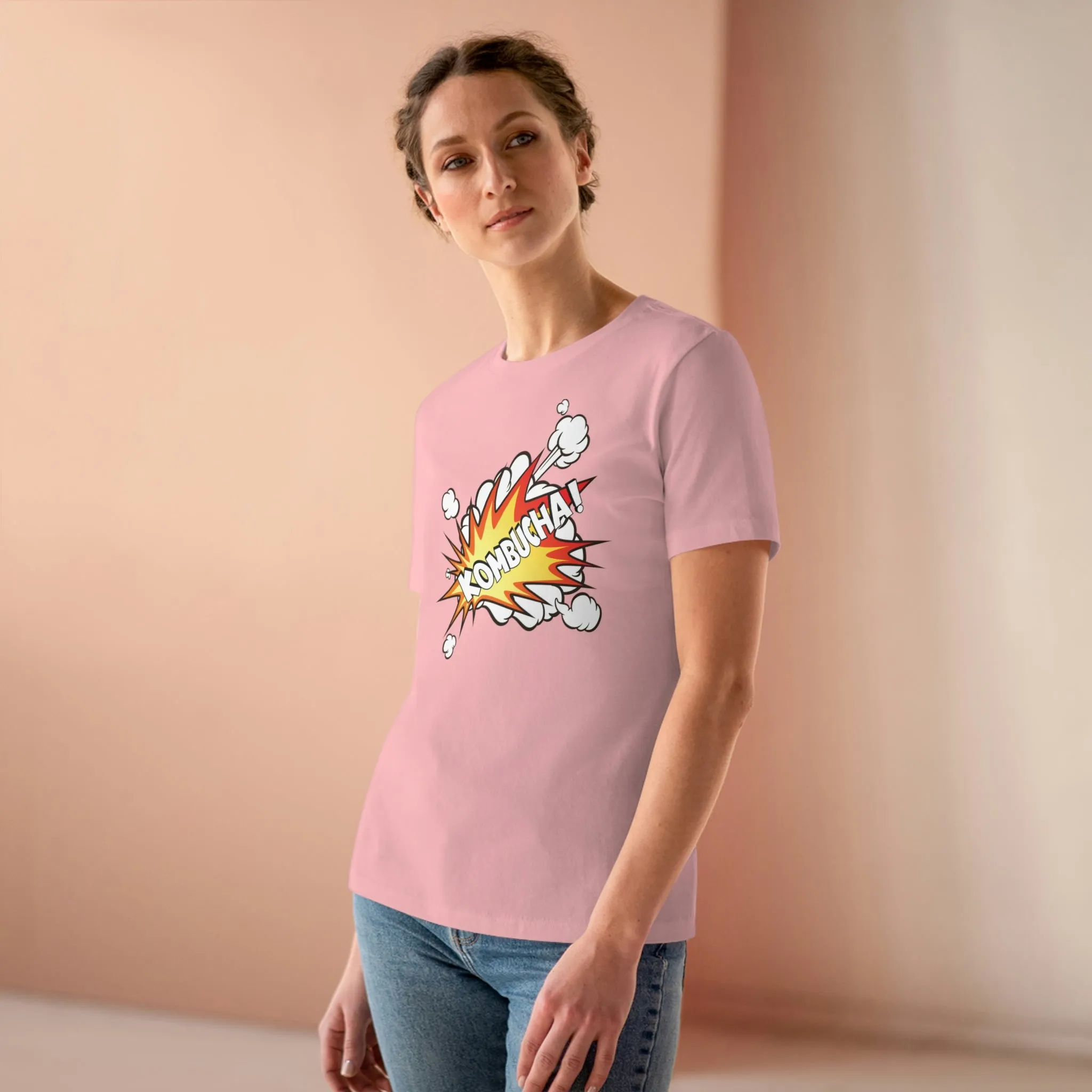 Foodie Pharmacology "Kombucha!" Women's Relaxed Fit Premium Tee