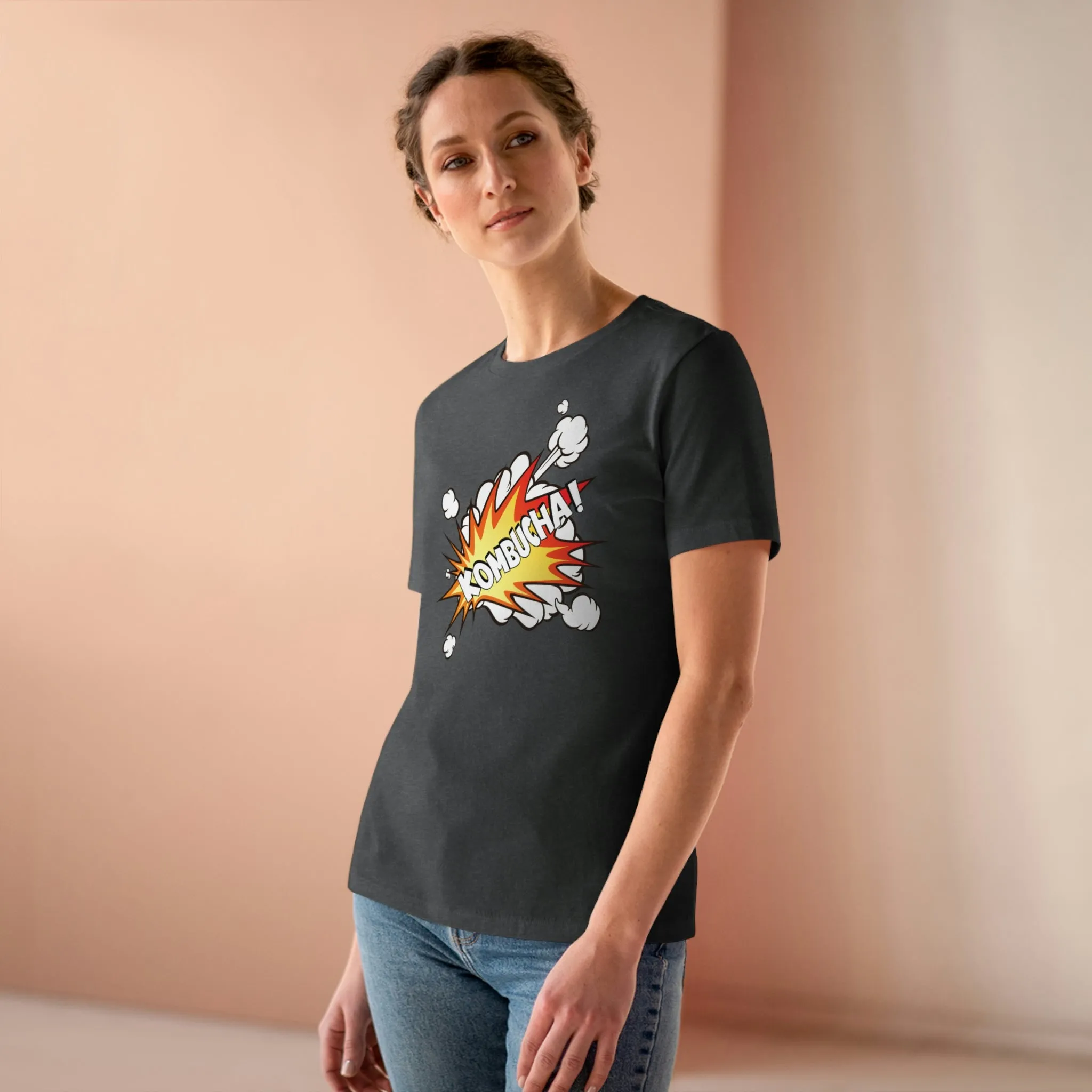 Foodie Pharmacology "Kombucha!" Women's Relaxed Fit Premium Tee