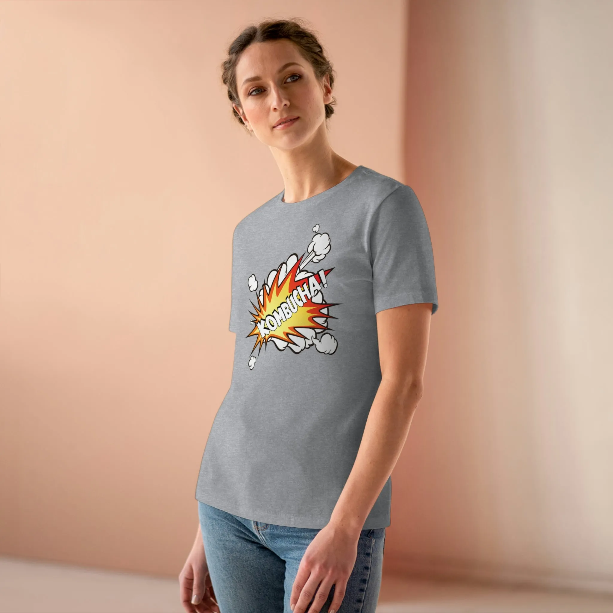 Foodie Pharmacology "Kombucha!" Women's Relaxed Fit Premium Tee