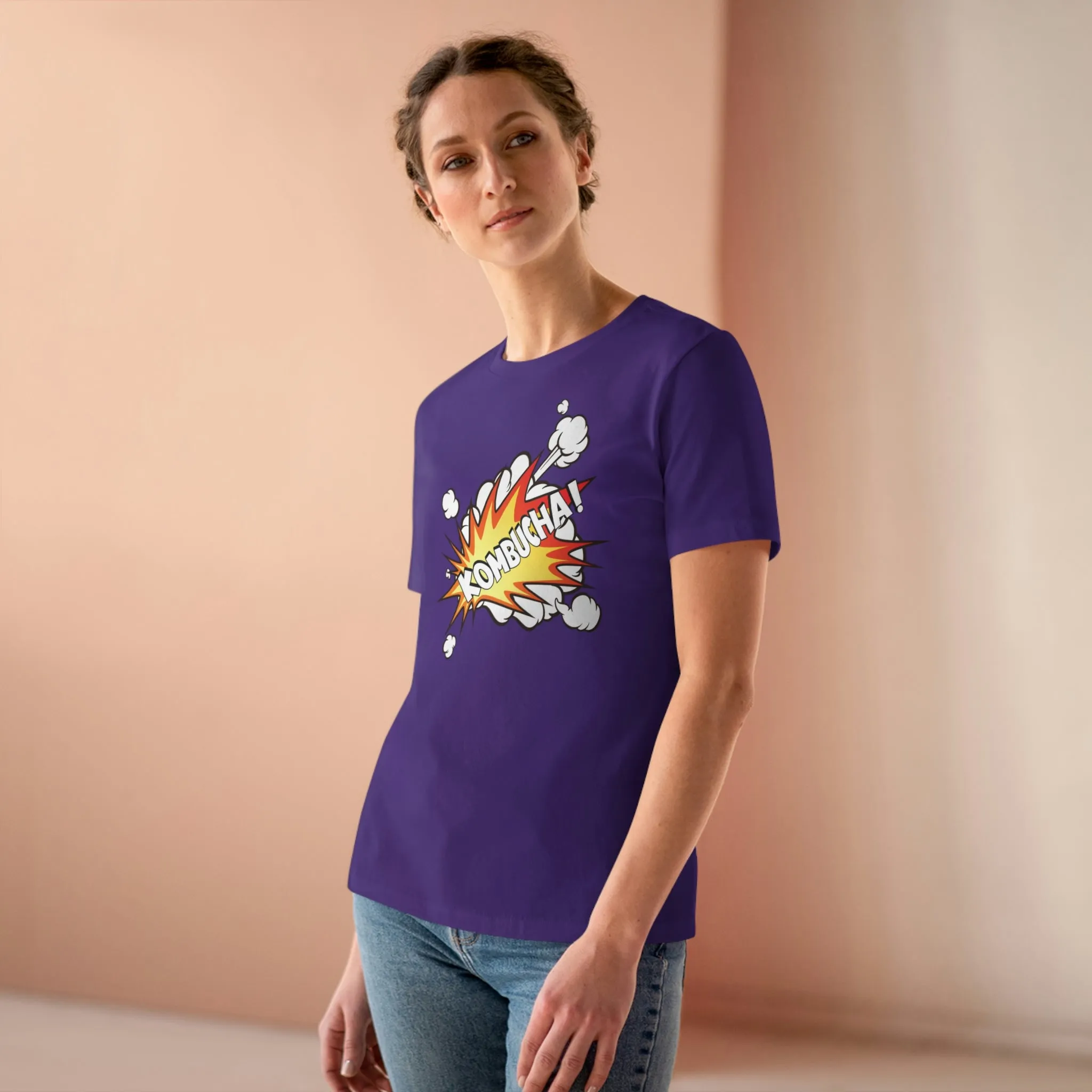 Foodie Pharmacology "Kombucha!" Women's Relaxed Fit Premium Tee