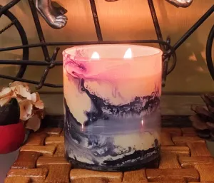 Foryn Decor® Dapple Soy Wax Scented Candle | Natural Wax Candle | 2 Wick Scented Candle | Burning Time- 40 hours | Scent- Ocean Breeze