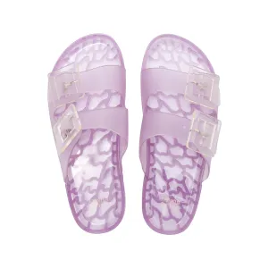 Gauche Flat Sandals Purple