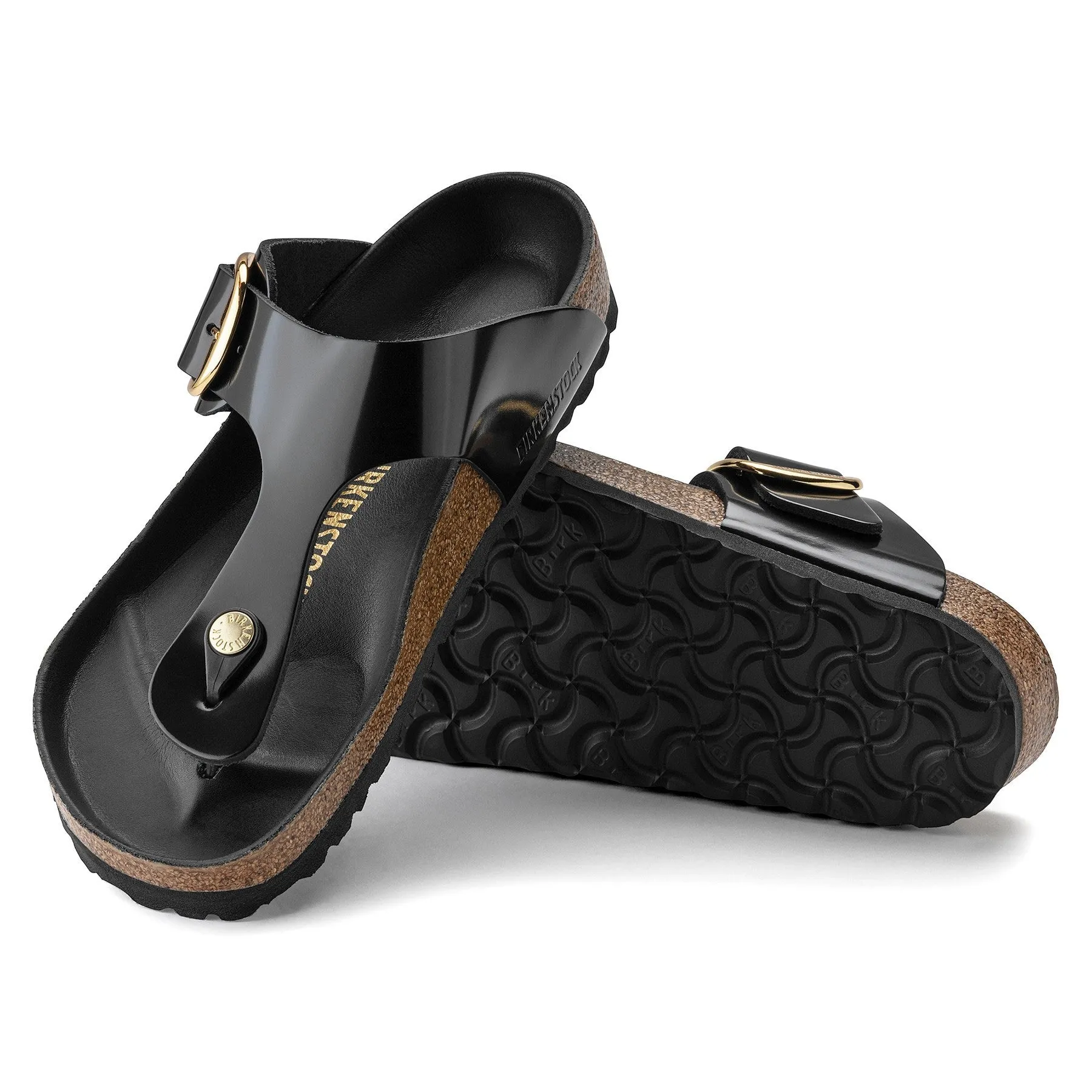 Gizeh | Big Buckle | Patent Leather | Black