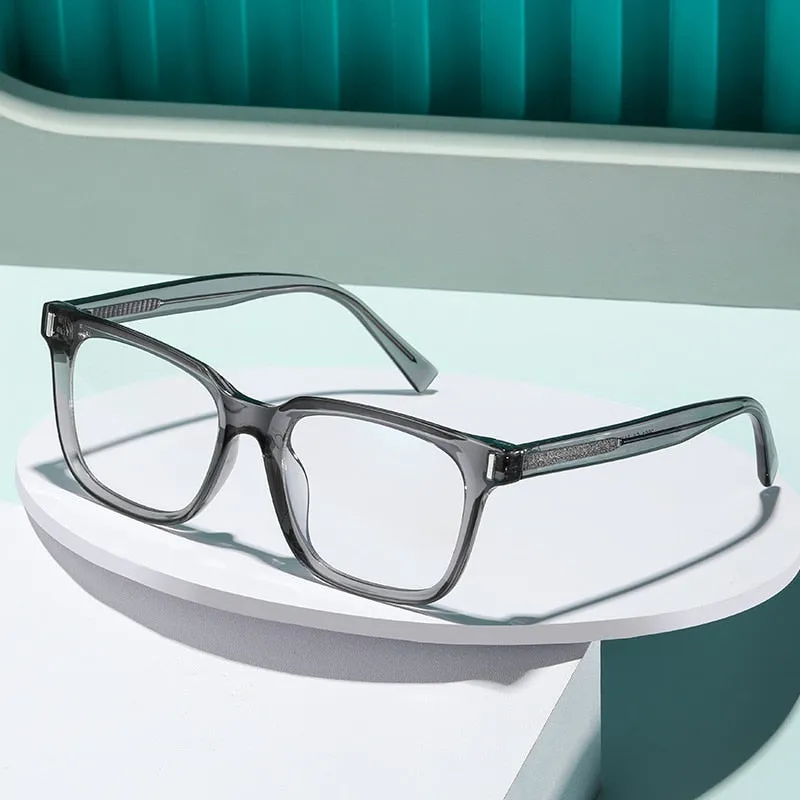 Gmei Unisex Full Rim TR 90 Titanium Square Frame Eyeglasses 2091