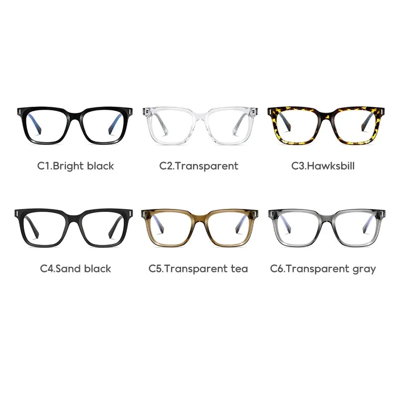 Gmei Unisex Full Rim TR 90 Titanium Square Frame Eyeglasses 2091