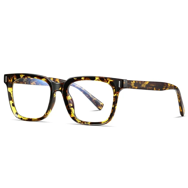 Gmei Unisex Full Rim TR 90 Titanium Square Frame Eyeglasses 2091