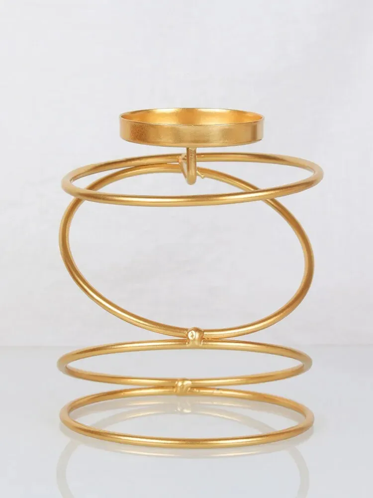 Golden and Black Metal Candle Holder