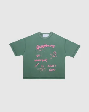 Good Morning Cops Vintage Wash Tee