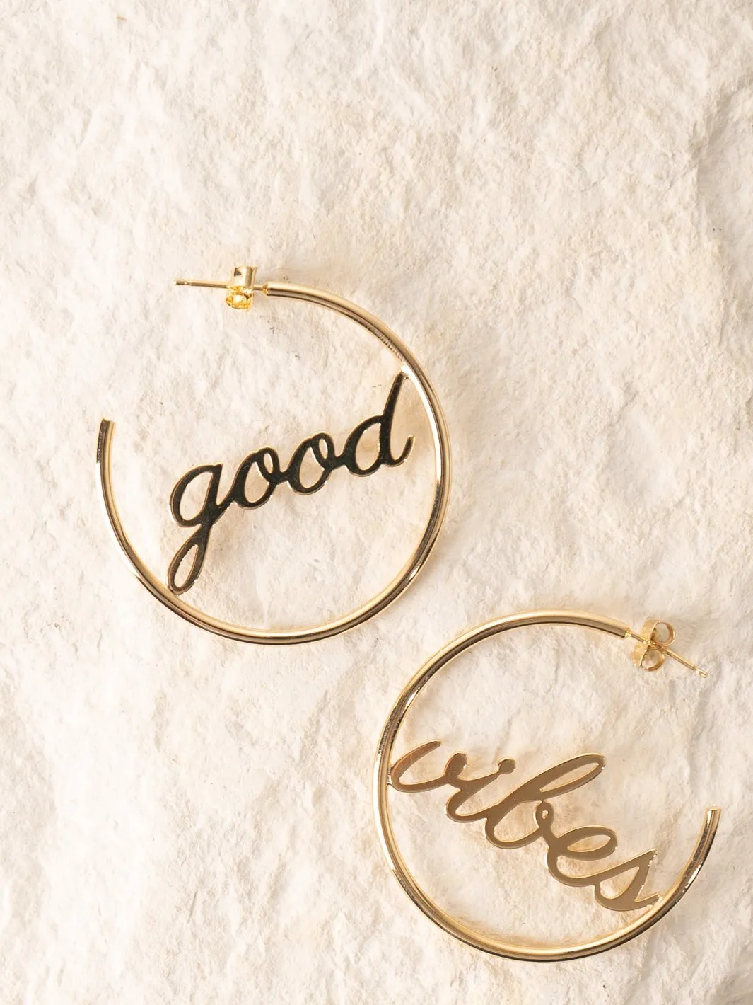 Good Vibes Hoop Earrings