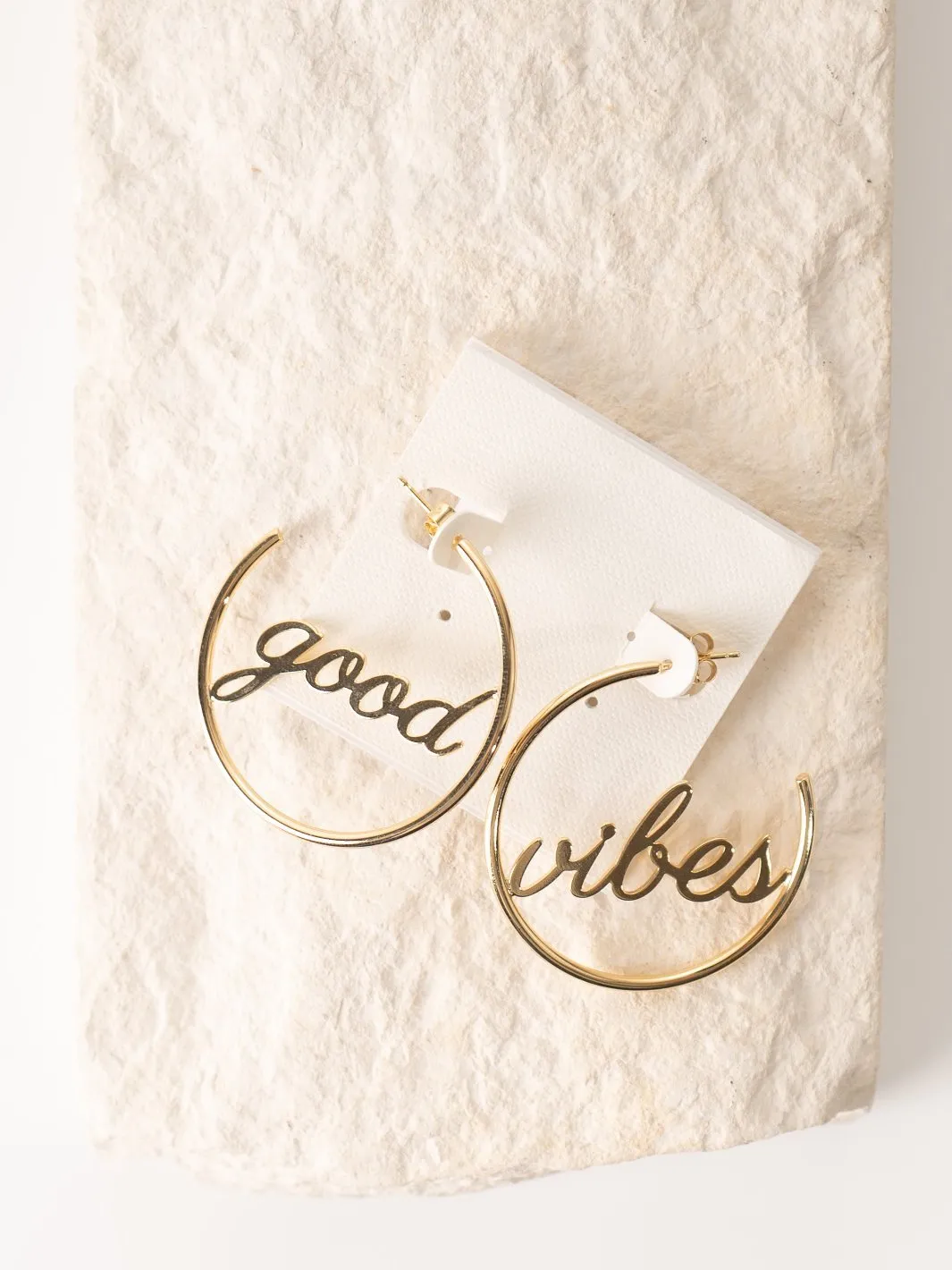 Good Vibes Hoop Earrings