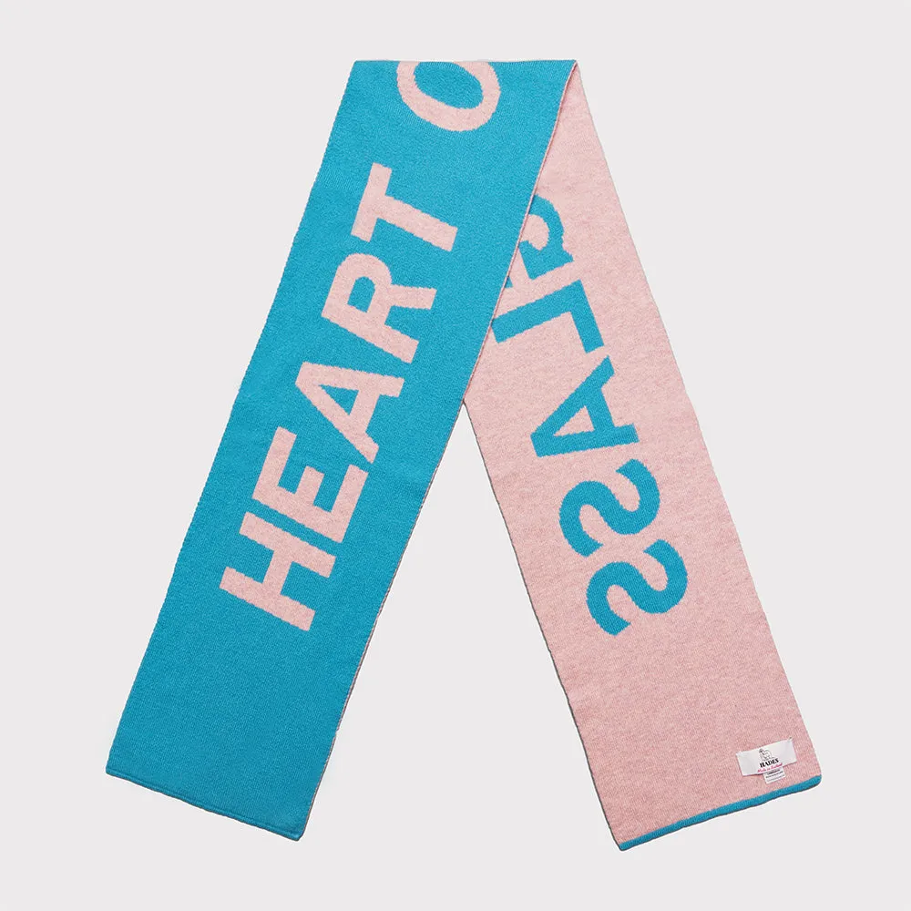 Heart of Glass Scarf | Turquoise & Light Pink