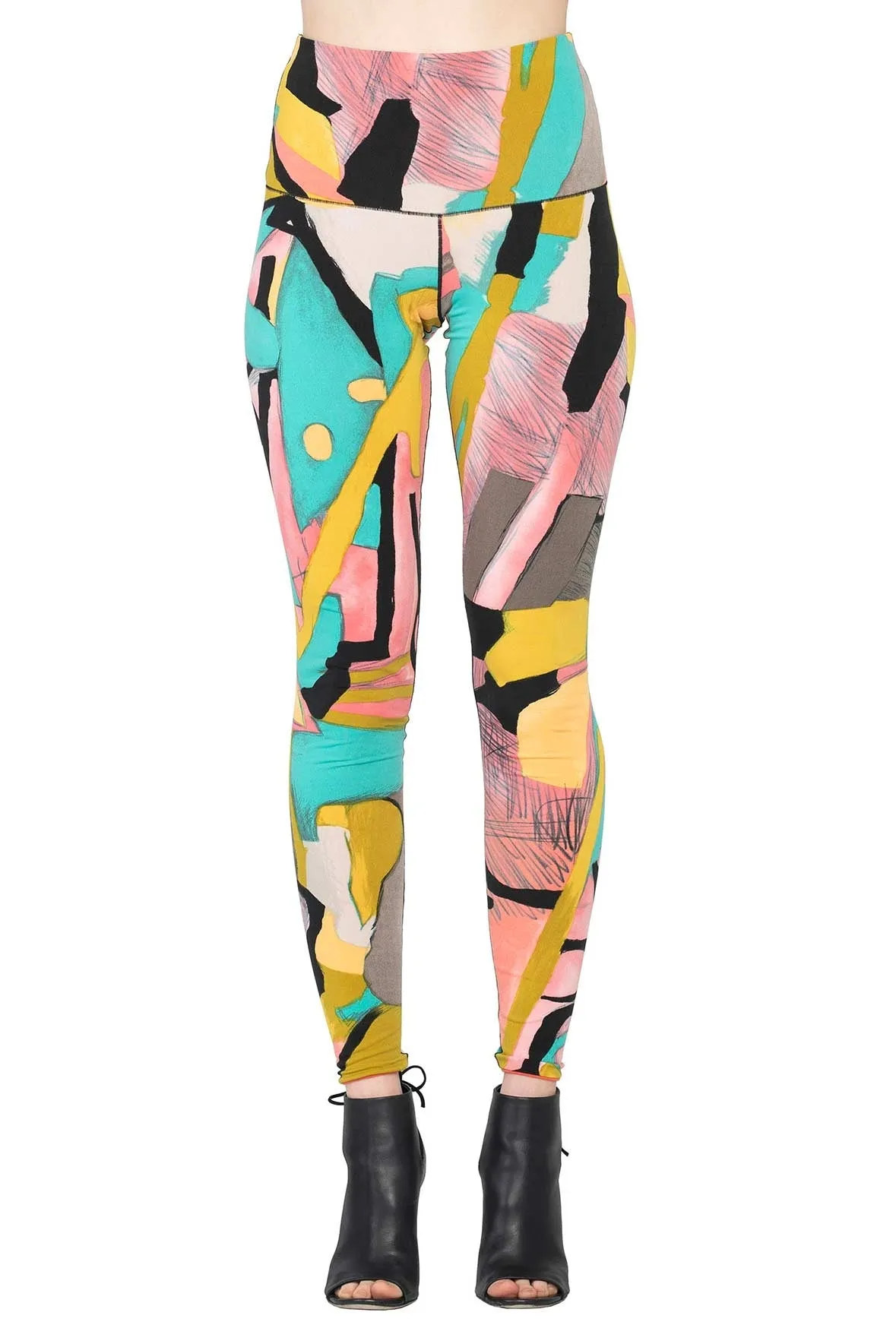 High Waist DBL Layered Leggings