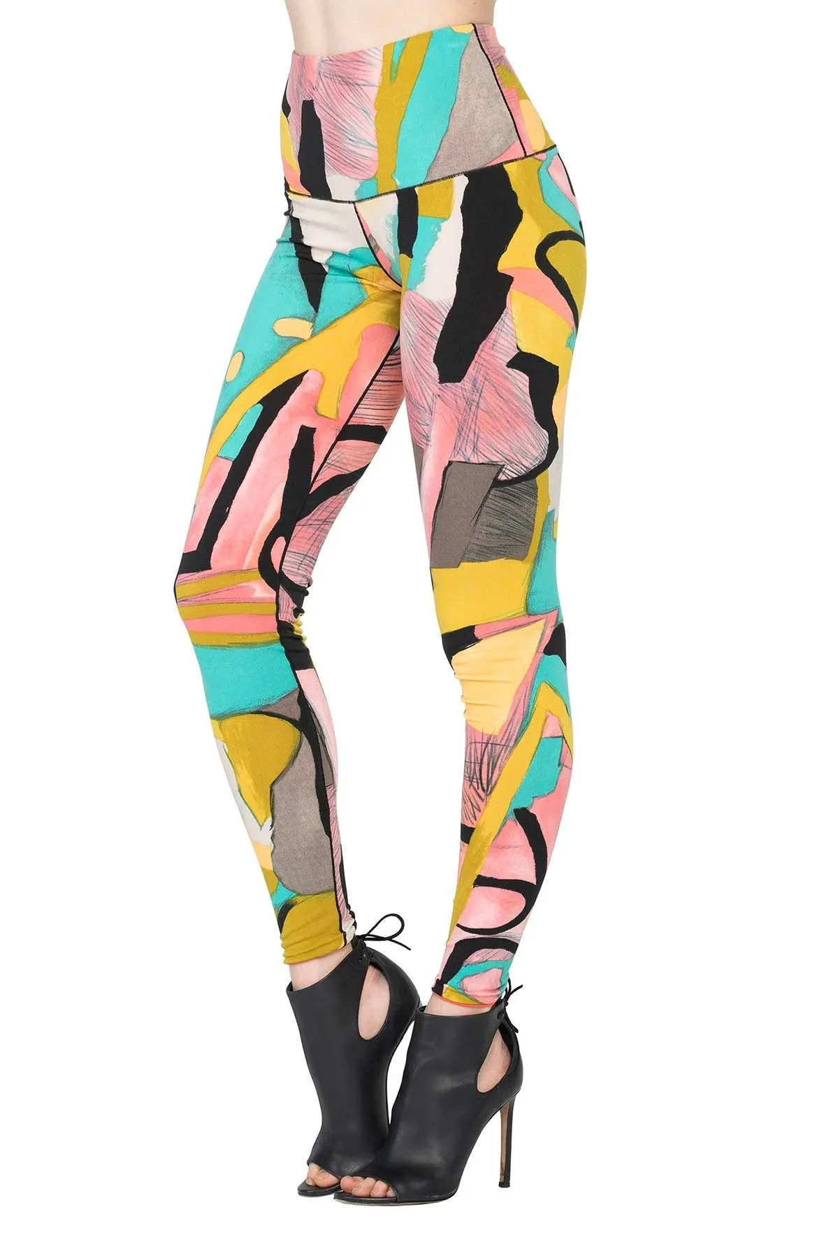 High Waist DBL Layered Leggings