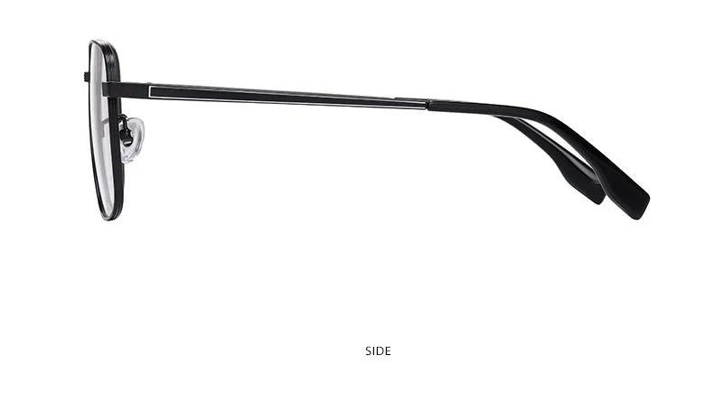 Hotony Women's Full Rim Square Titanium Frame Eyeglasses Yj2029
