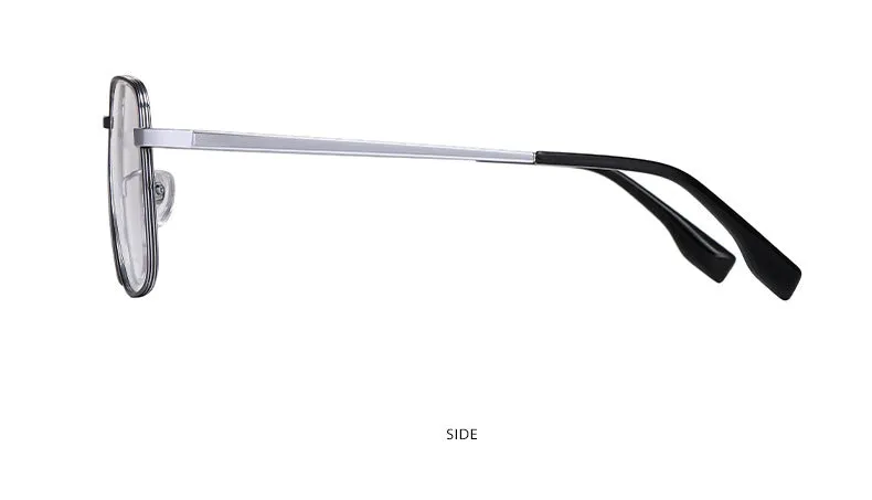 Hotony Women's Full Rim Square Titanium Frame Eyeglasses Yj2029