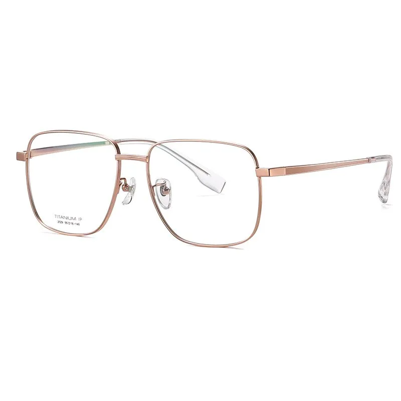 Hotony Women's Full Rim Square Titanium Frame Eyeglasses Yj2029