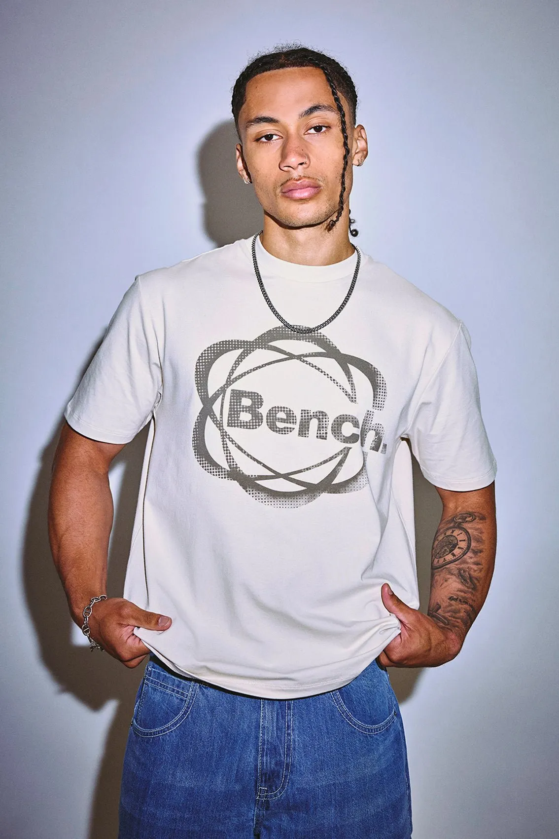Howarth Relaxed Fit Tee - Ecru Marl