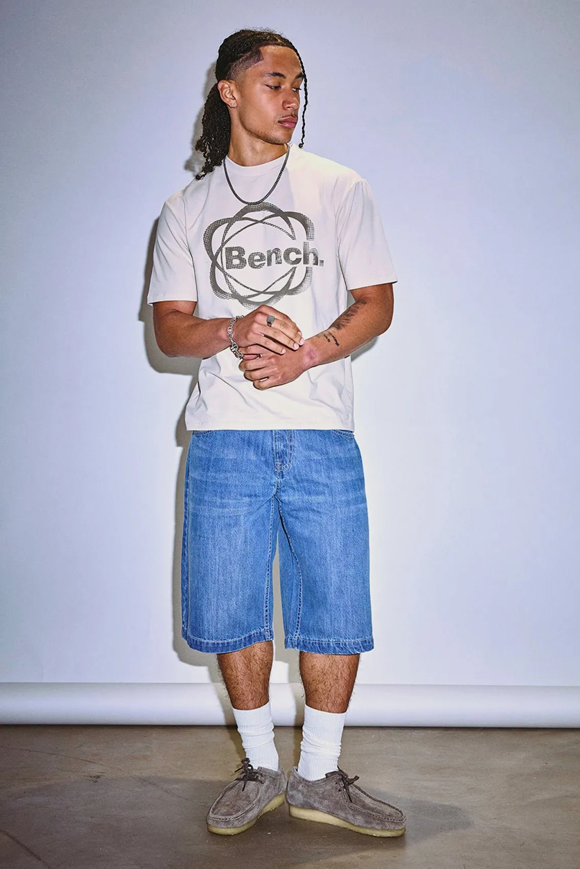 Howarth Relaxed Fit Tee - Ecru Marl