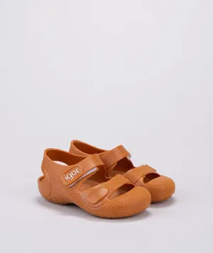 Igor Bondi Closed-Toed Jelly Sandals - Caramelo (Caramel)