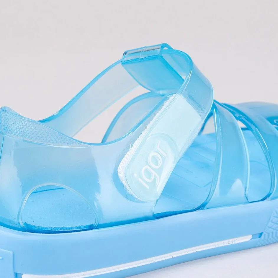 Igor Boy's Blue 'Star Brillo' Sandals