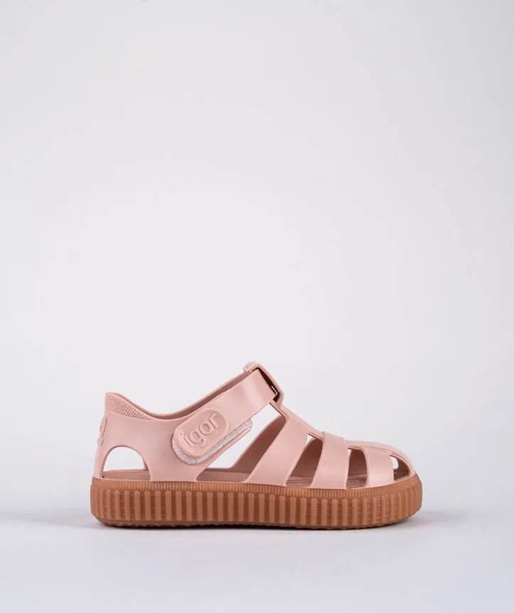 Igor Nico Rose Pink Kids Jelly Sandals Caramelo Maquillaje