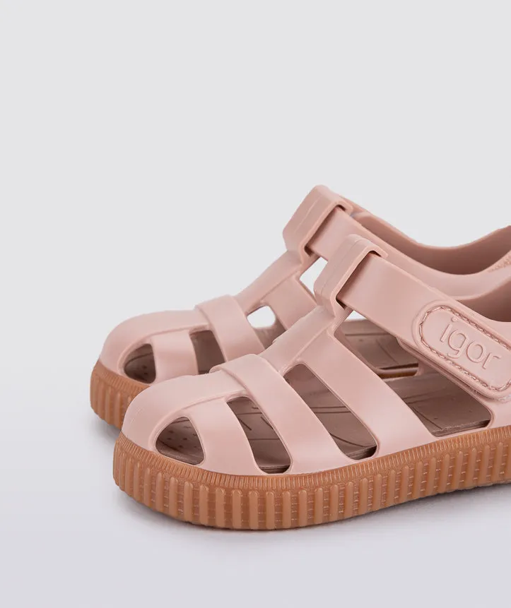 Igor Nico Rose Pink Kids Jelly Sandals Caramelo Maquillaje