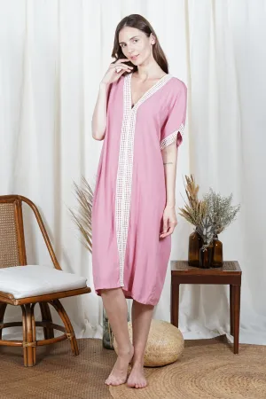 IHILANI Kaftan with Trim (Rose)