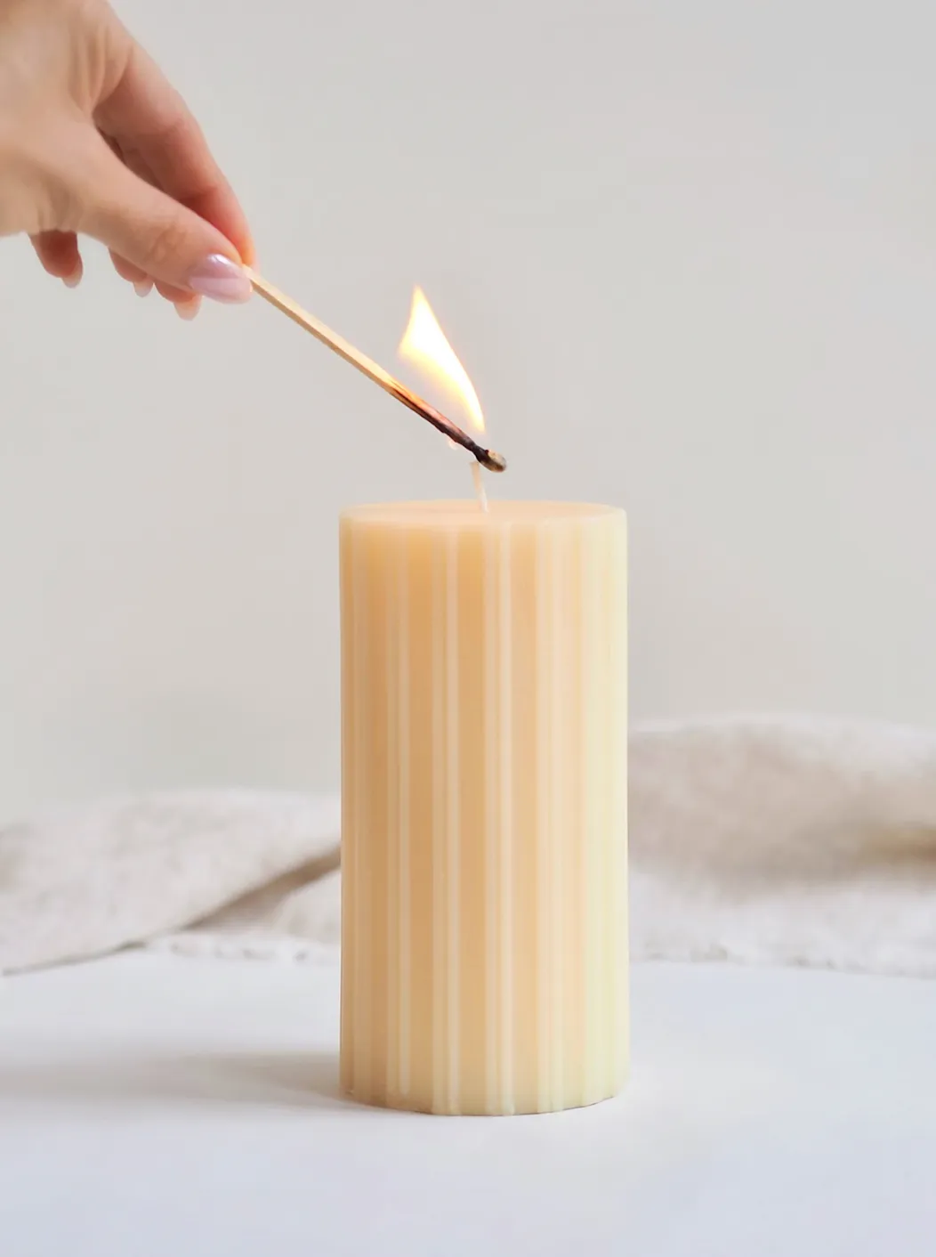 Isla Lily Pillar Candles