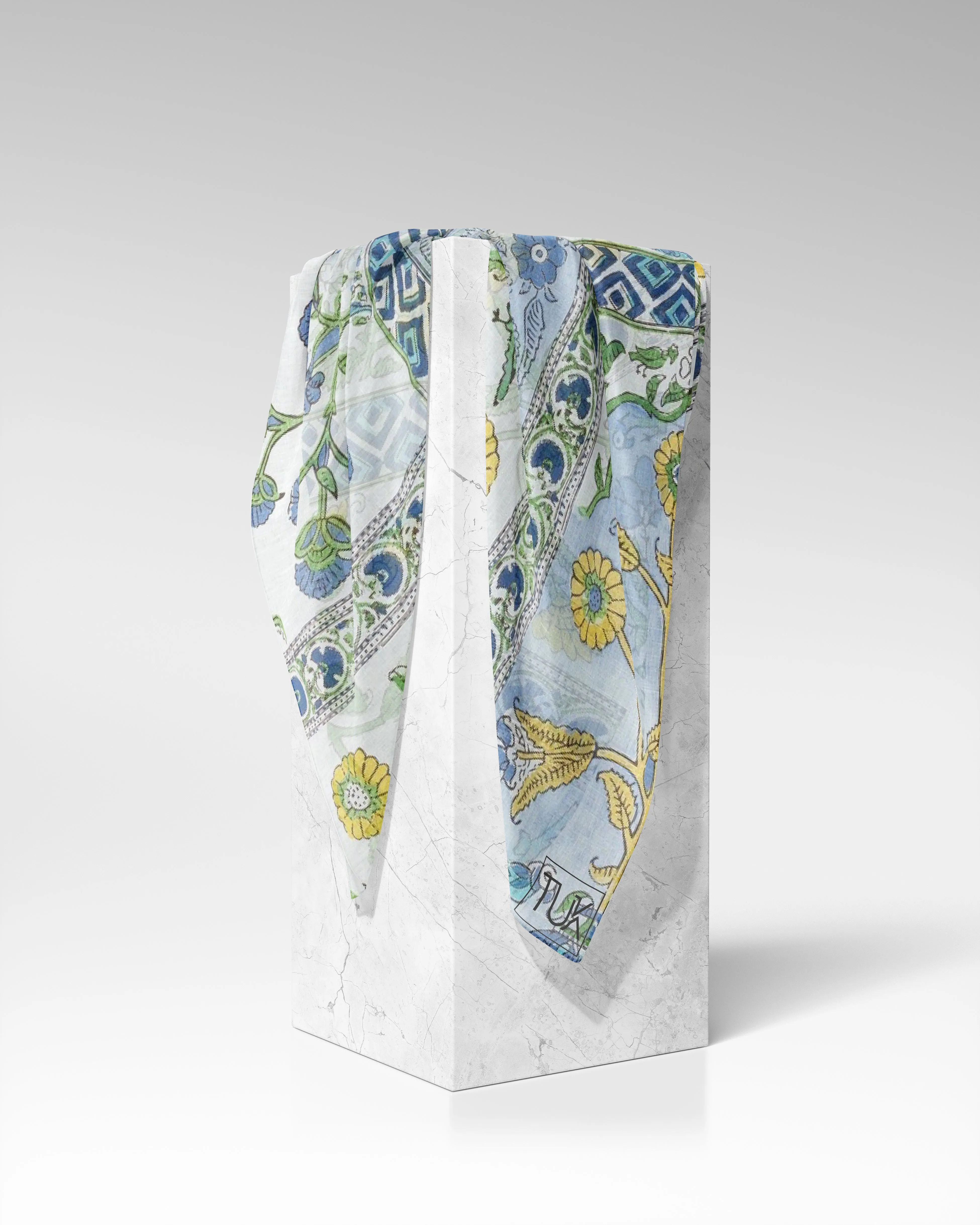 Italian Floral Head Scarf