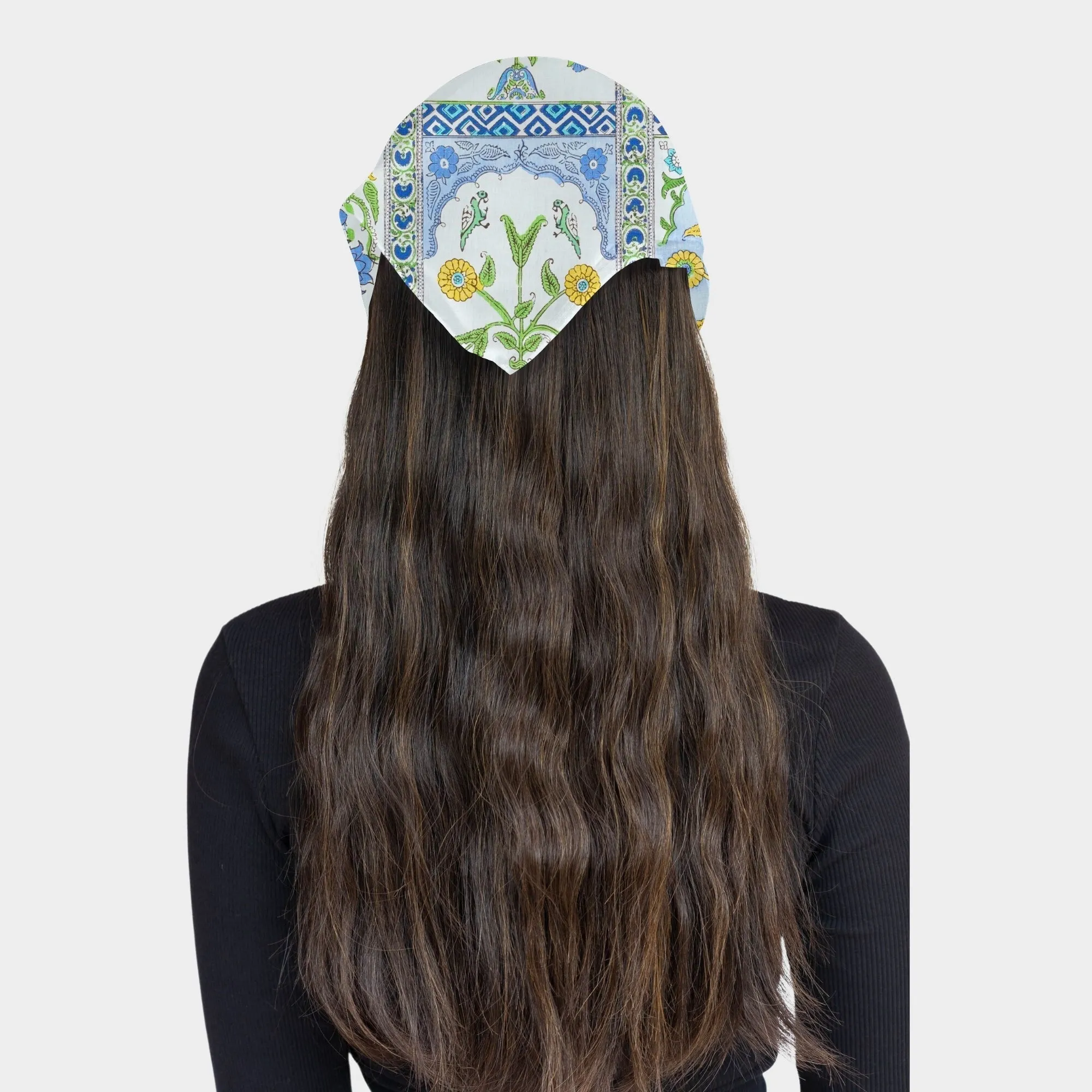 Italian Floral Head Scarf