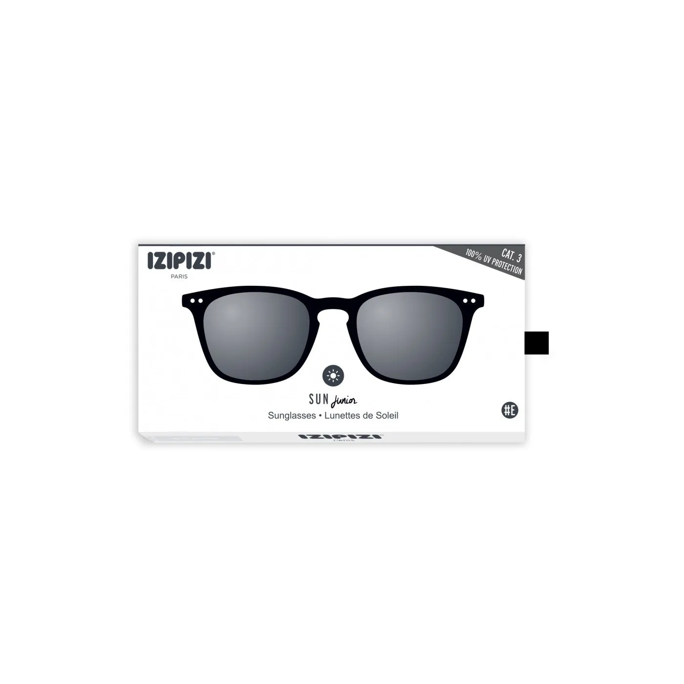 IZIPIZI #E SUN JUNIOR (Children 5-10 Years) Black Kids Sunglasses