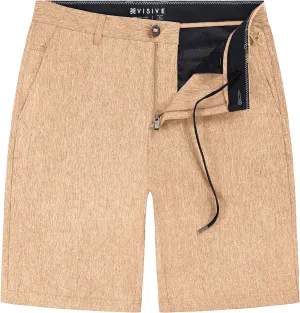 Khaki Yarn Dye - Mens Hybrid Shorts