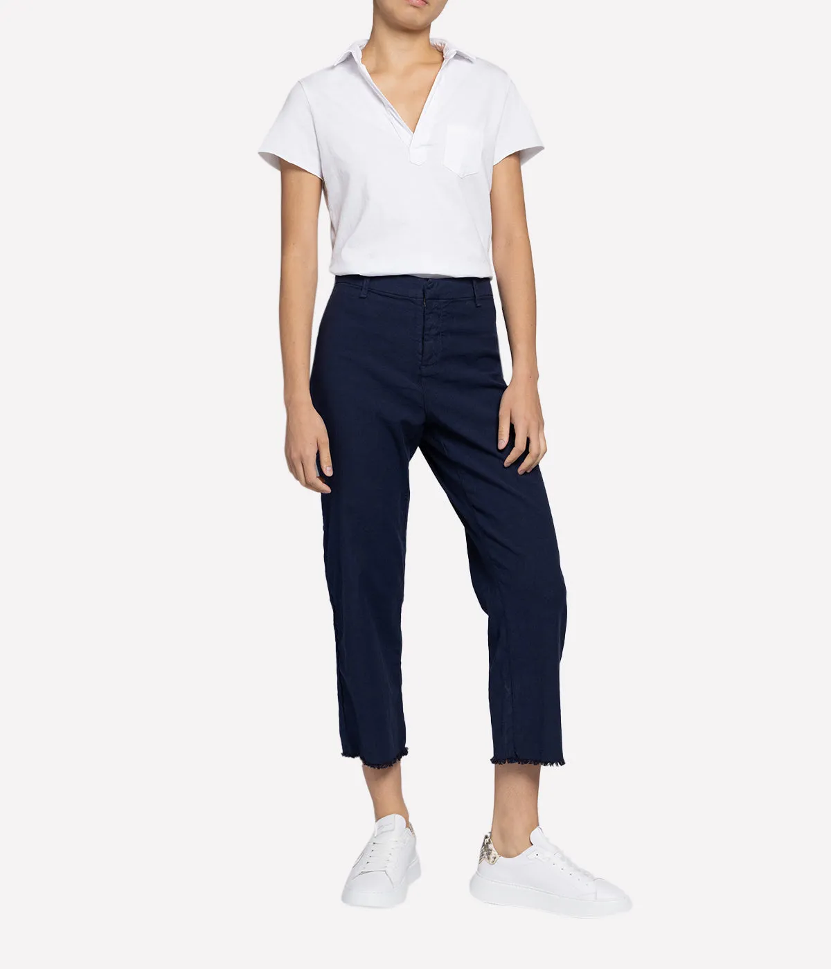 Kinsale Trouser in Navy Italian Performance Linen