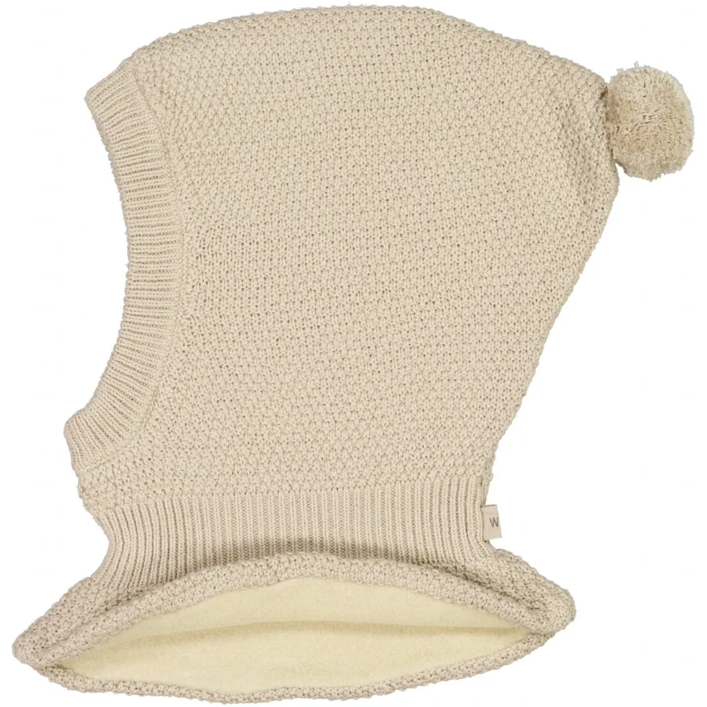 Knitted Balaclava Pomi - fossil