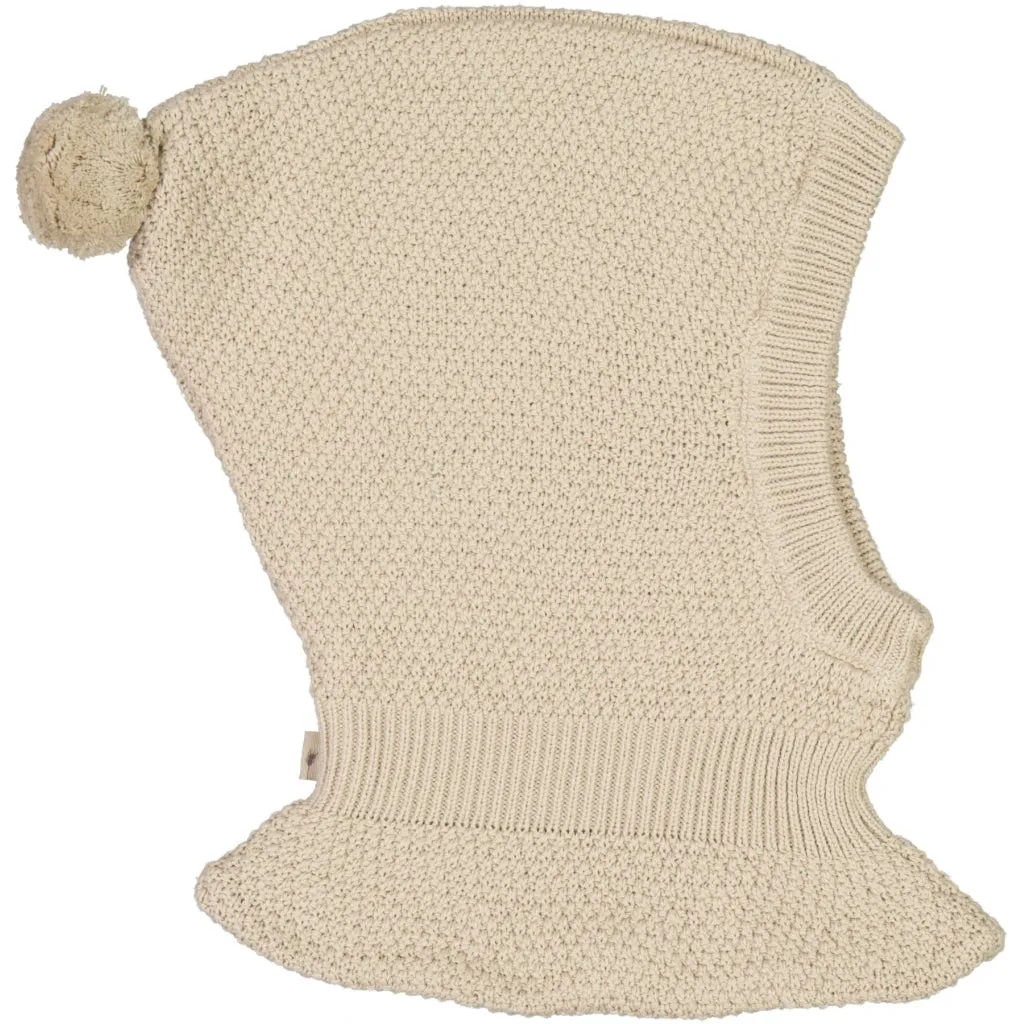 Knitted Balaclava Pomi - fossil