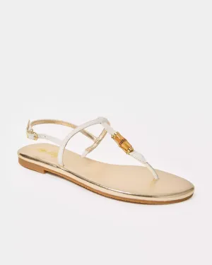 Leena Sandal - Resort White