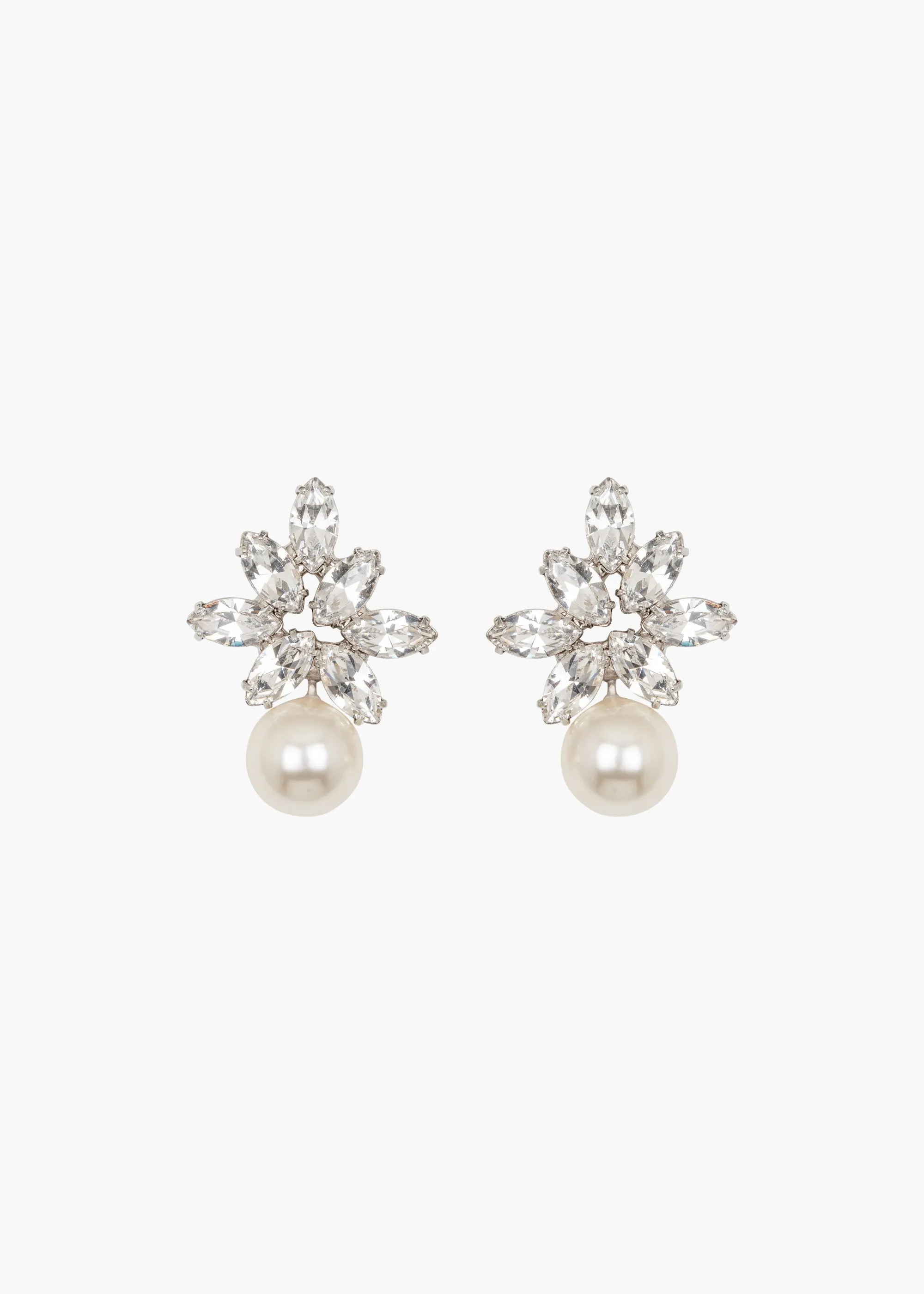 Liza Earrings -- Crystal