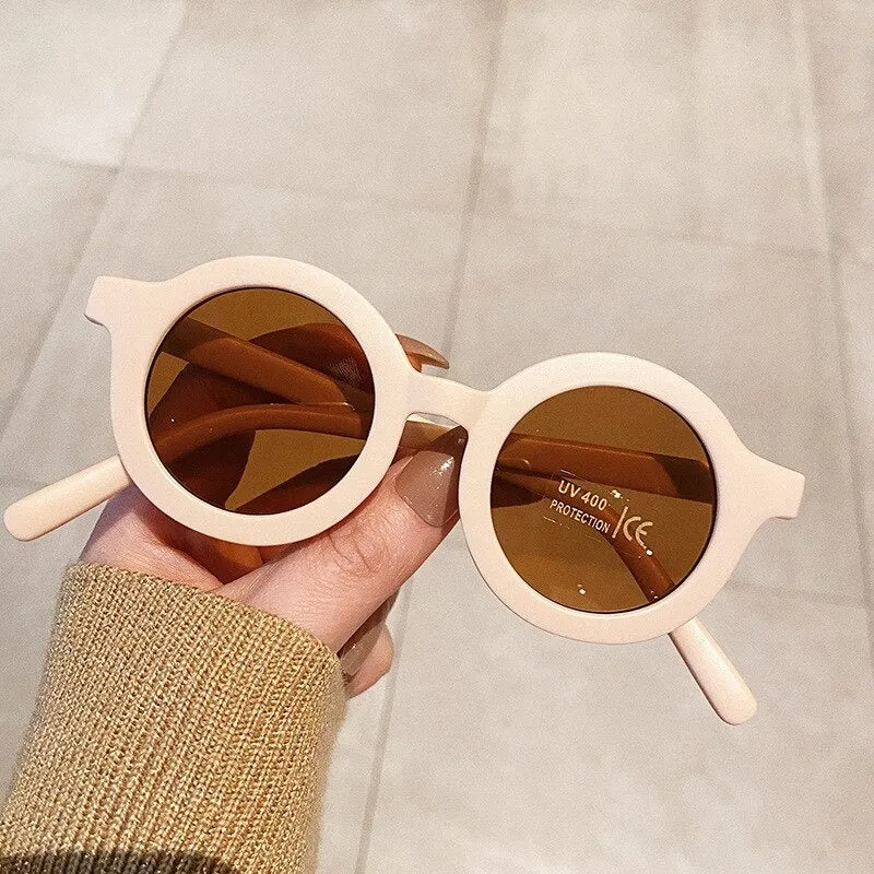 Lovely Round Shape Sunglasses with UV Protection For Kids