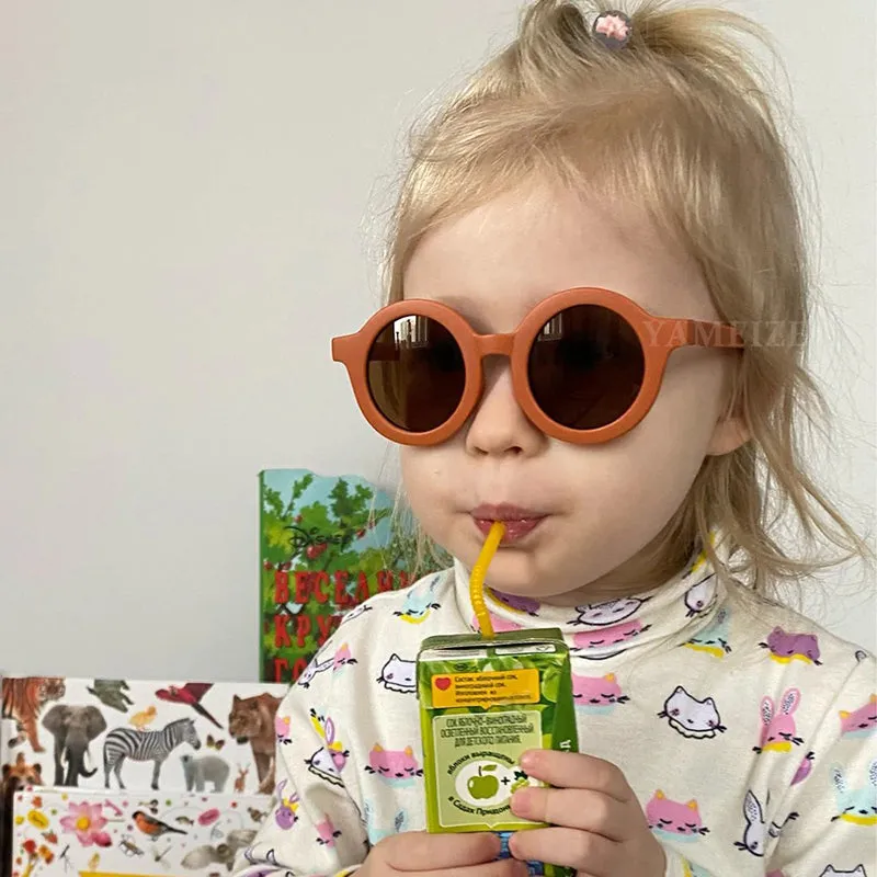 Lovely Round Shape Sunglasses with UV Protection For Kids