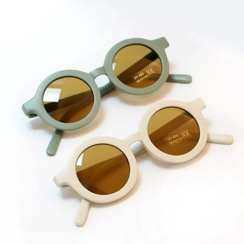 Lovely Round Shape Sunglasses with UV Protection For Kids