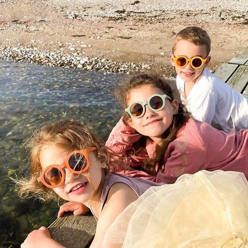 Lovely Round Shape Sunglasses with UV Protection For Kids