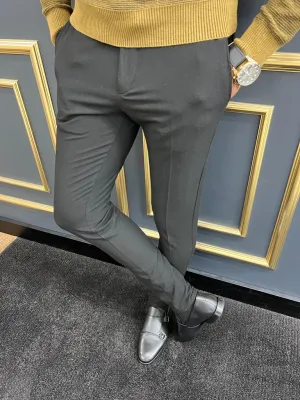 Maka Black Slim Fit Pants