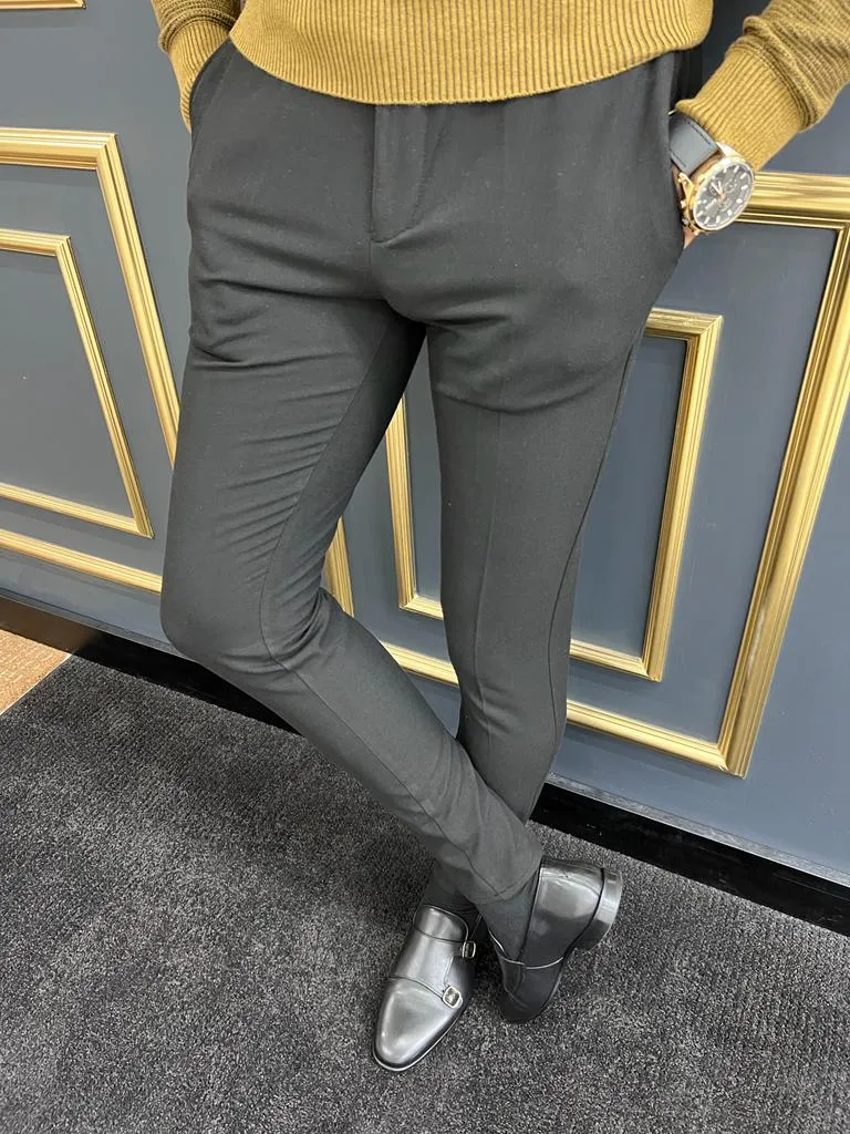 Maka Black Slim Fit Pants