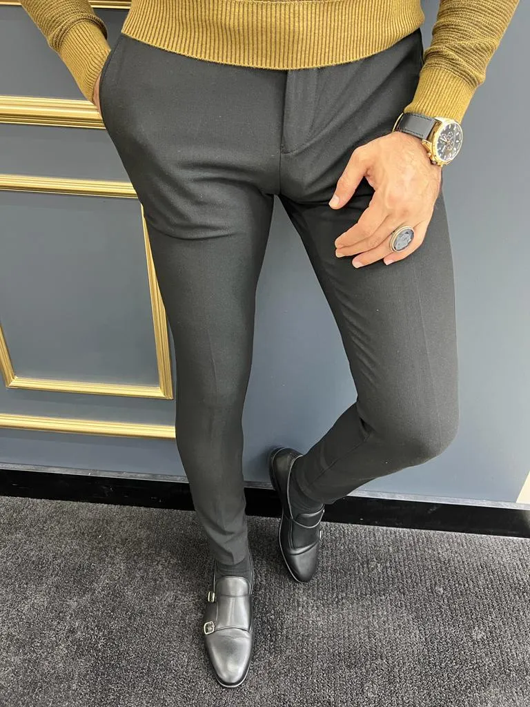 Maka Black Slim Fit Pants