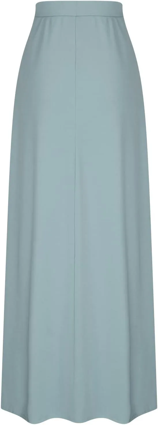 Maxi Skirt for Women 2025 Summer High Waisted Long Flare A-Line Skirt Maxi Dress Casual Long Skirt Ankle Length Skirt